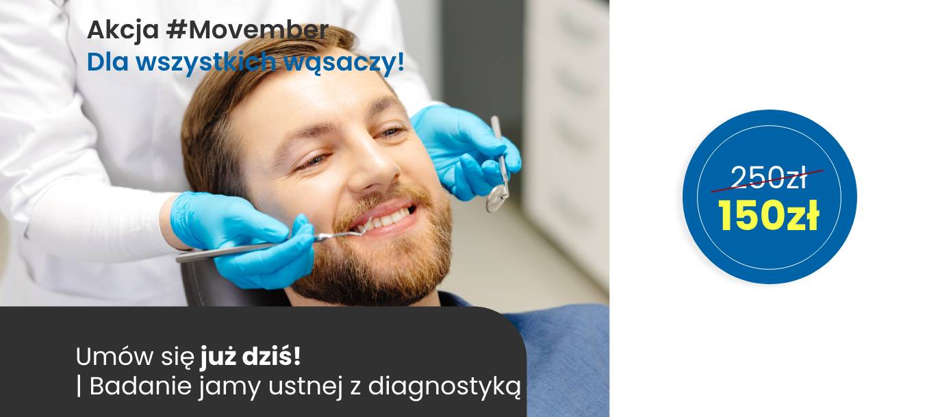 Akcja #Movember BJU z diagnostyką za 150zł